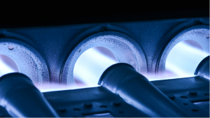 Furnace heating system at a hosue in La Grange, Illinois